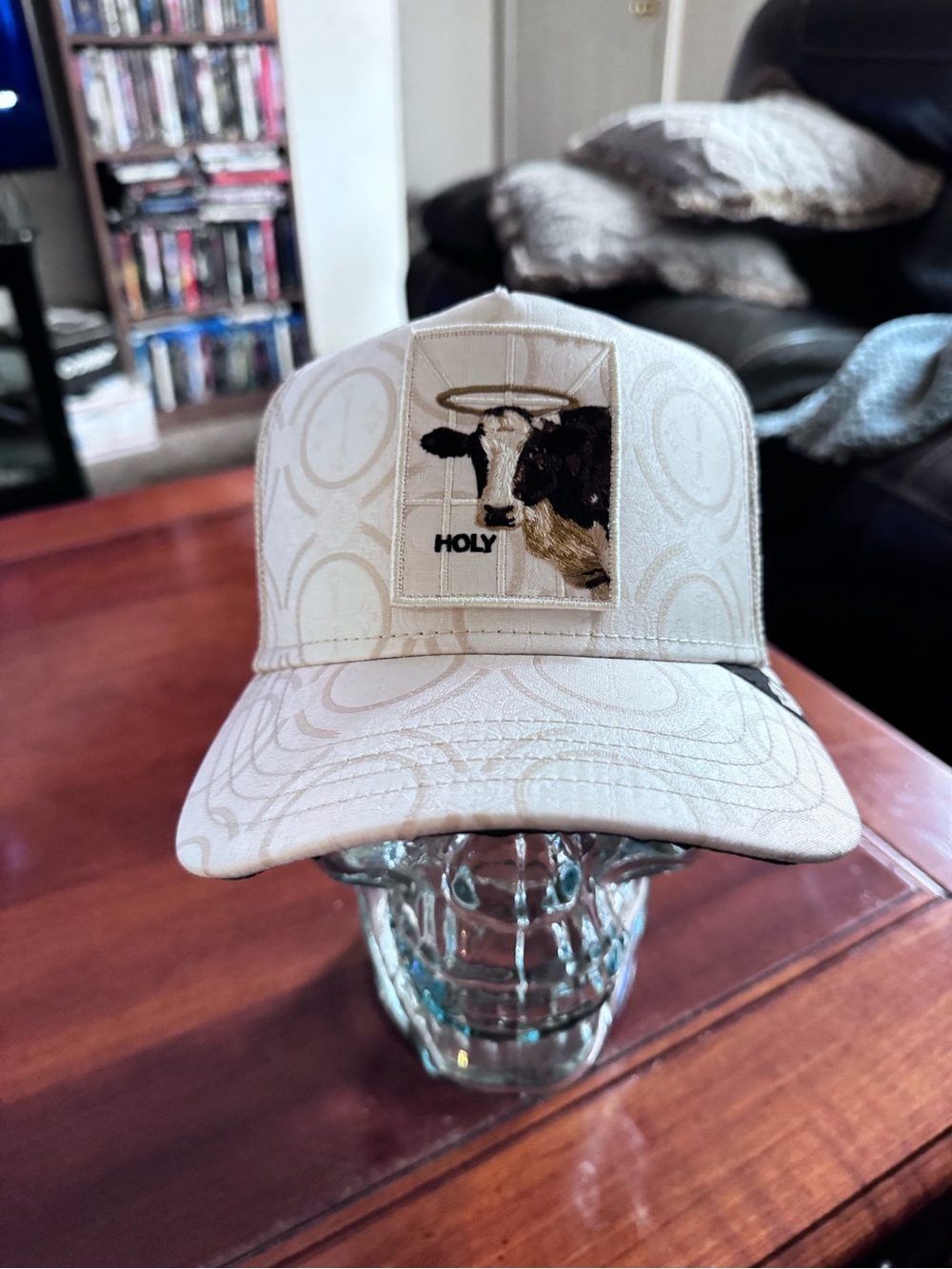 Goorin Brothers HOLY COW Trucker Hat/Cap Snapback Cream SnapBack NWT